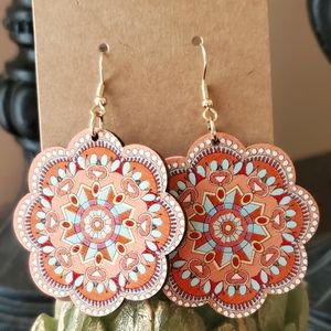 Southwest Floral-shaped Earrings